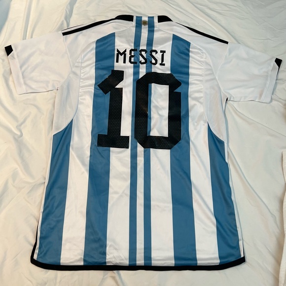 NEW with Tag Argentina 10 Messi 2022 Qatar Soccer Jersey - Picture 2 of 4
